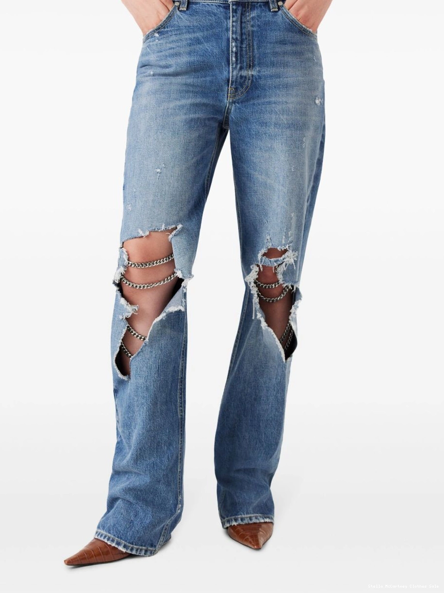 Cheap Women bootcut jeans chain-detailing Stella McCartney 0820